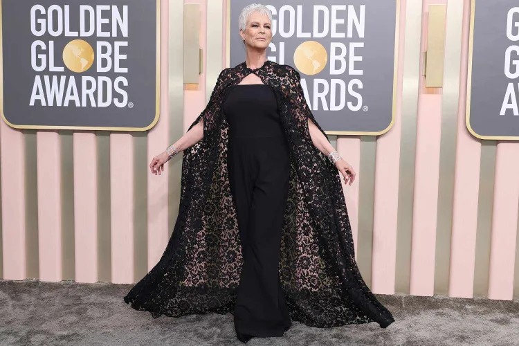 Jamie Lee Curtis Pixie Cut Golden Globes 2023 Outfits