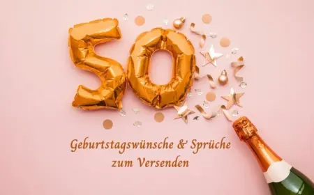 Kostenlose Geburtstagswünsche & Sprüche zum 50. Geburtstag