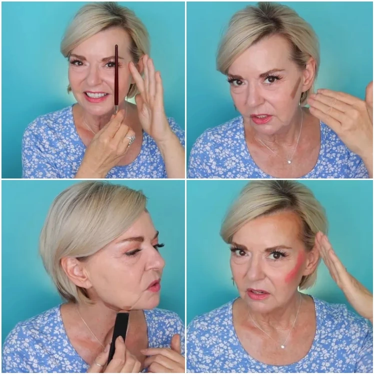 Make-up für Frauen ab 50 mit Lifting-Effekt Contouring Tricks