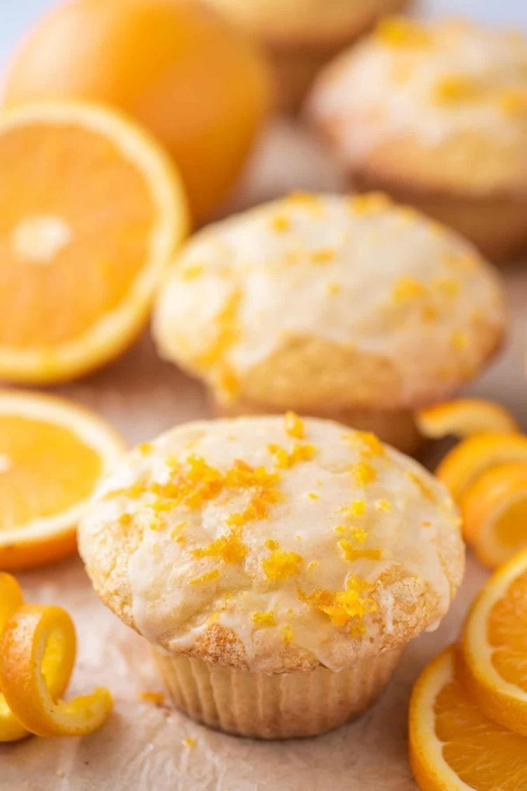 Orangen Muffins wie aus der Bäckerei selber zubereiten