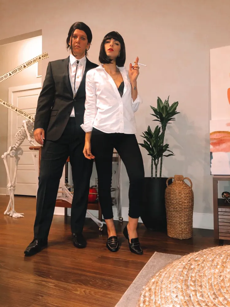 Pulp Fiction Karnevalskostüm für Paare 90er Fasching Kostüm