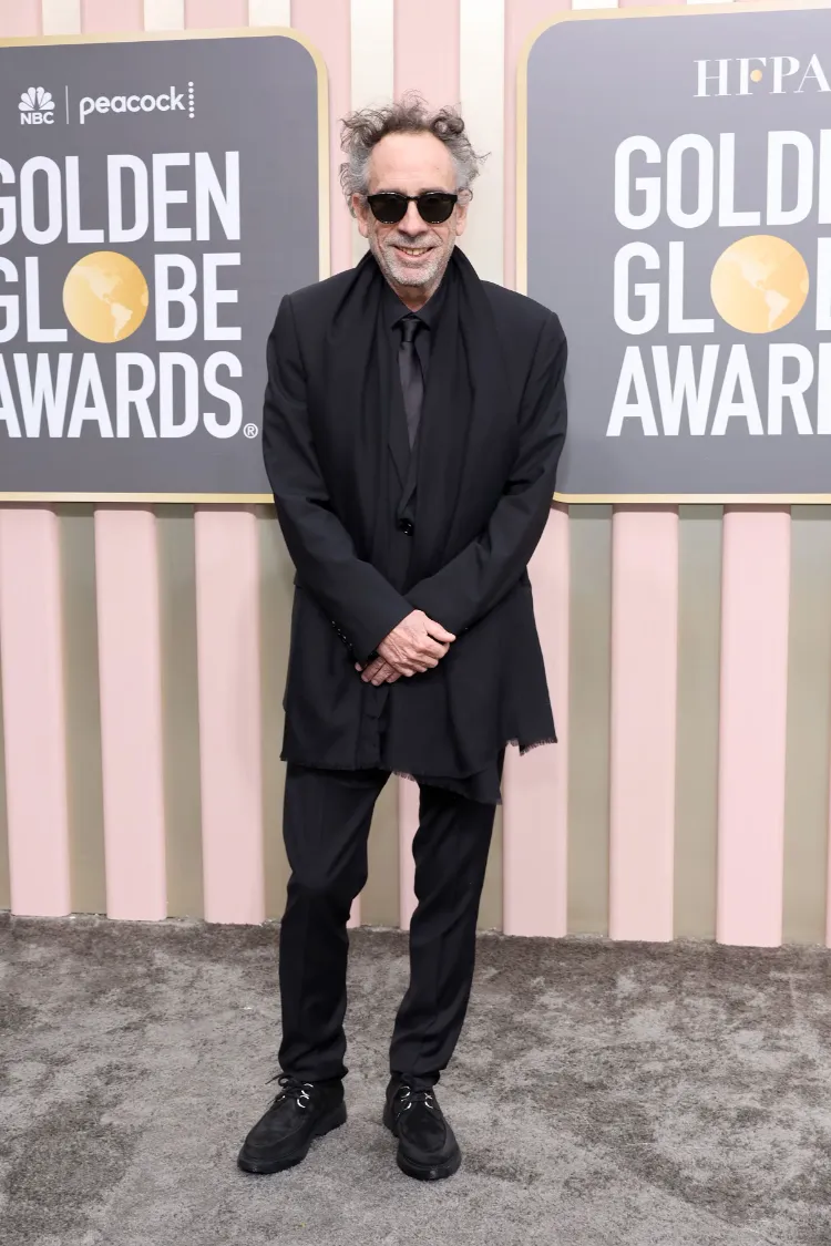 Tim Burton Golden Globes 2023 Outfit Abendmode Männer