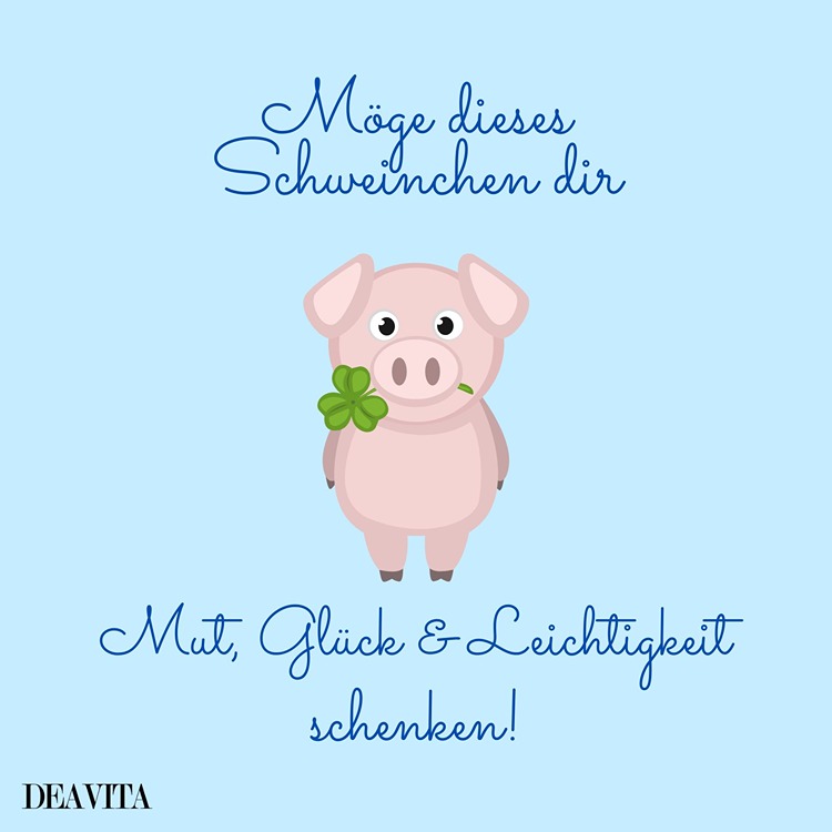 Ein Schweinchen für Mut, Glück und Leichtigkeit