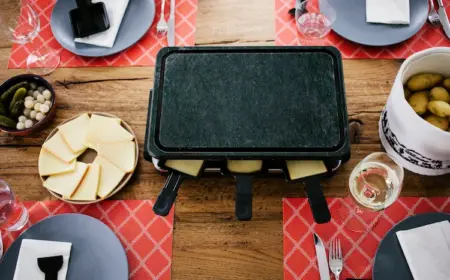 eine party mit original schweizerischem raclette machen und gäste begeistern