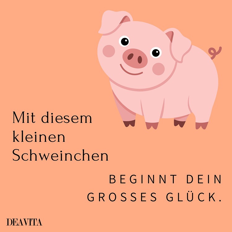 Glücksbringer Bilder für Silvester - Mit diesem Schwein beginnt dein Glück