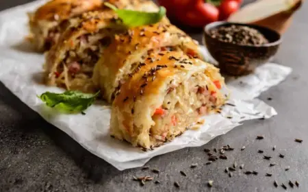 herzhafter Strudel mit Sauerkraut herzhafte Blätterteig Rezepte Abendessen