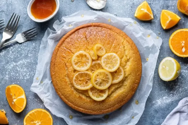 veganer Orangenkuchen mit Grieß