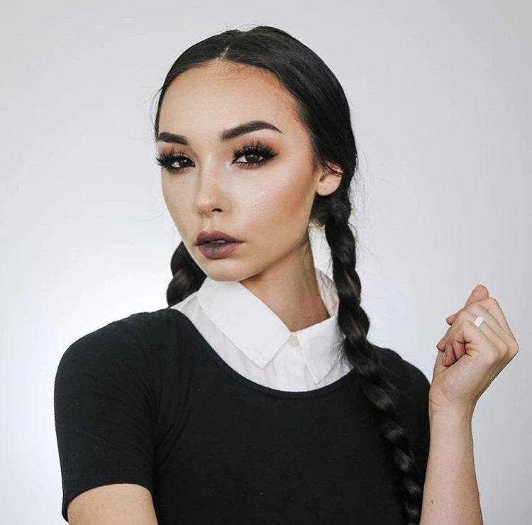 wednesday schminken einfach halloween