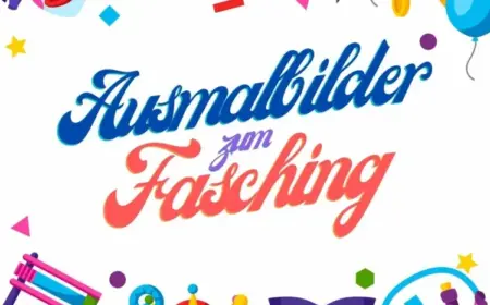 Ausmalbilder zum Karneval und Fasching - Buchstaben ausmalen und lernen