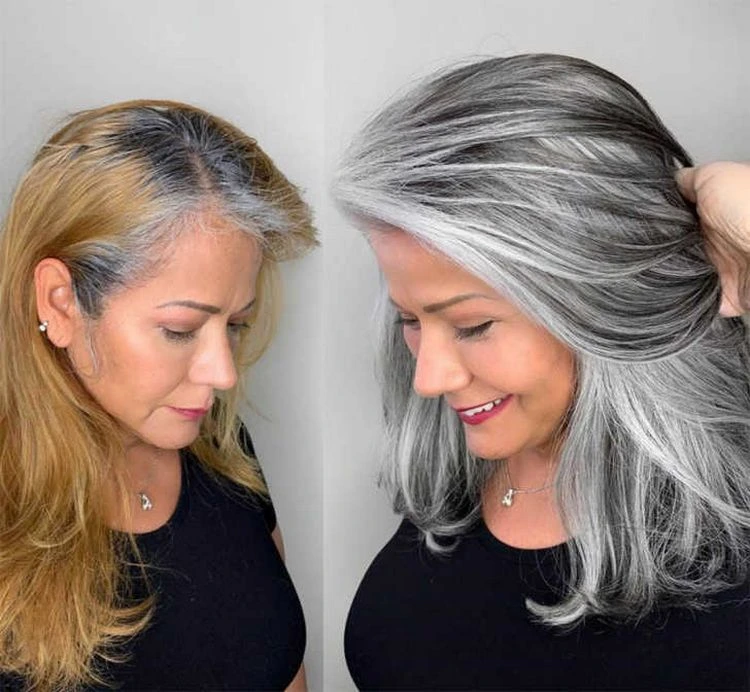Farbtrends bei grauen Haaren 2023 - Frisuren für Damen jeden Alters