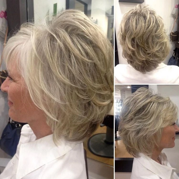 Feather Bob Cut stylen - Frisuren für Frauen ab 50, 60 oder 70