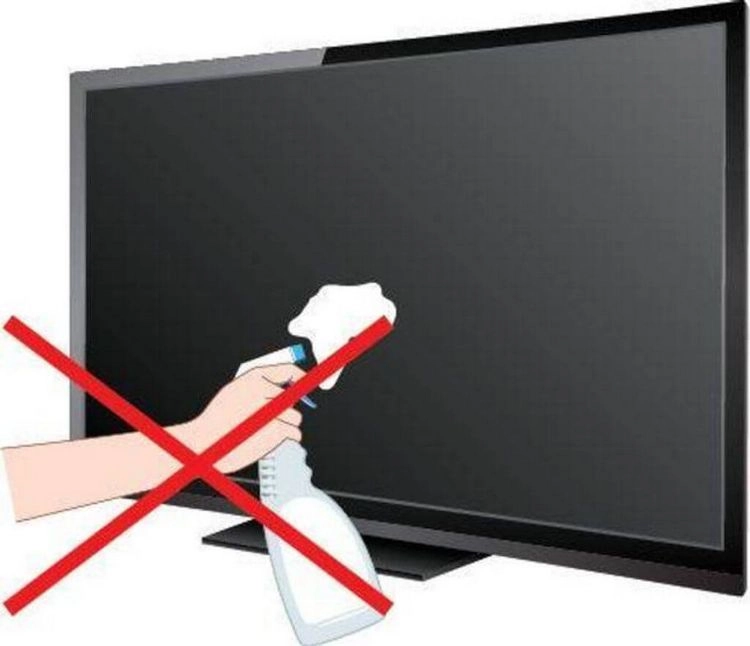 Fehler bei der Reinigung des Fernsehbildschirms