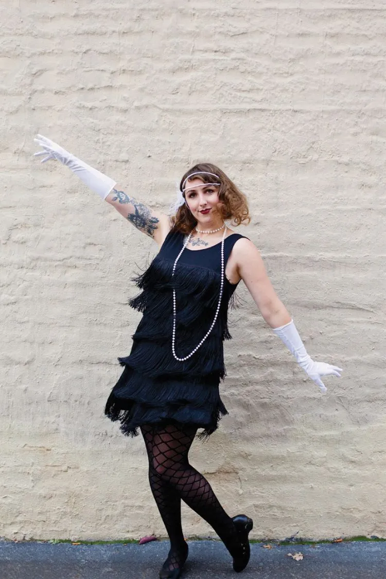 Flapper-Kostüm - DIY-Karnevalskostüme selber machen
