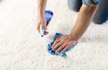 Hochflor Teppich reinigen mit Hausmitteln weiß