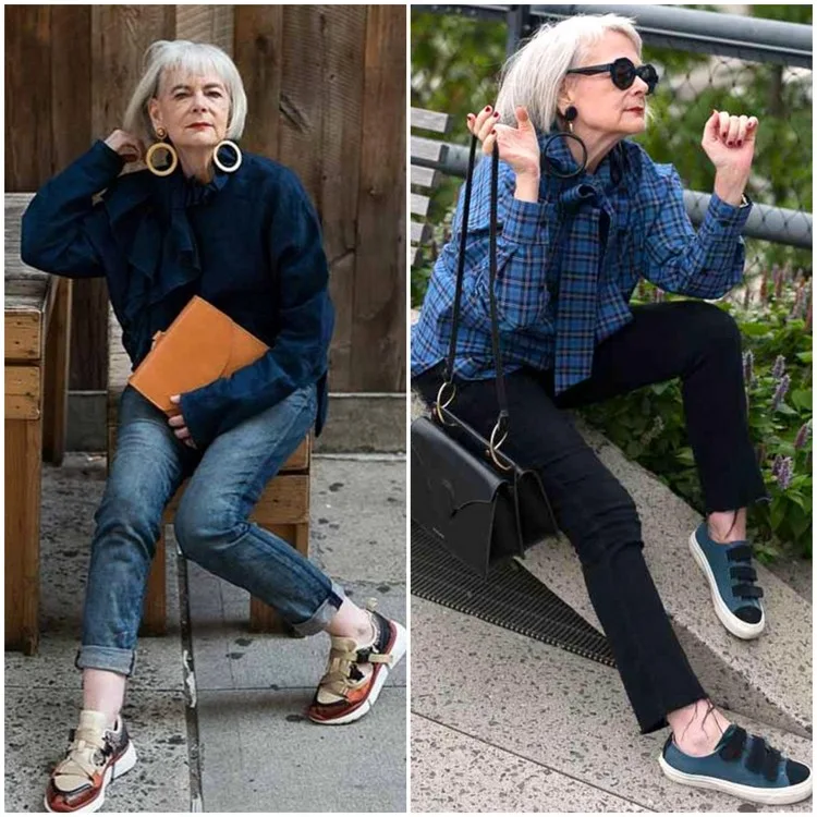 Um ab 60 jünger auszusehen, gibt es nichts Besseres als ein gutes Paar Jeans mit hoher Taille