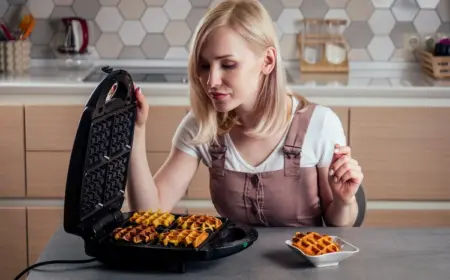 jeden tag frisch gebackene waffeln genießen und das gerät regelmäßig sauber machen