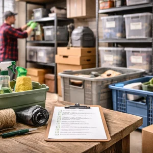 Keller aufräumen und reinigen mit praktischer Checkliste