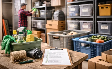 Keller aufräumen und reinigen mit praktischer Checkliste