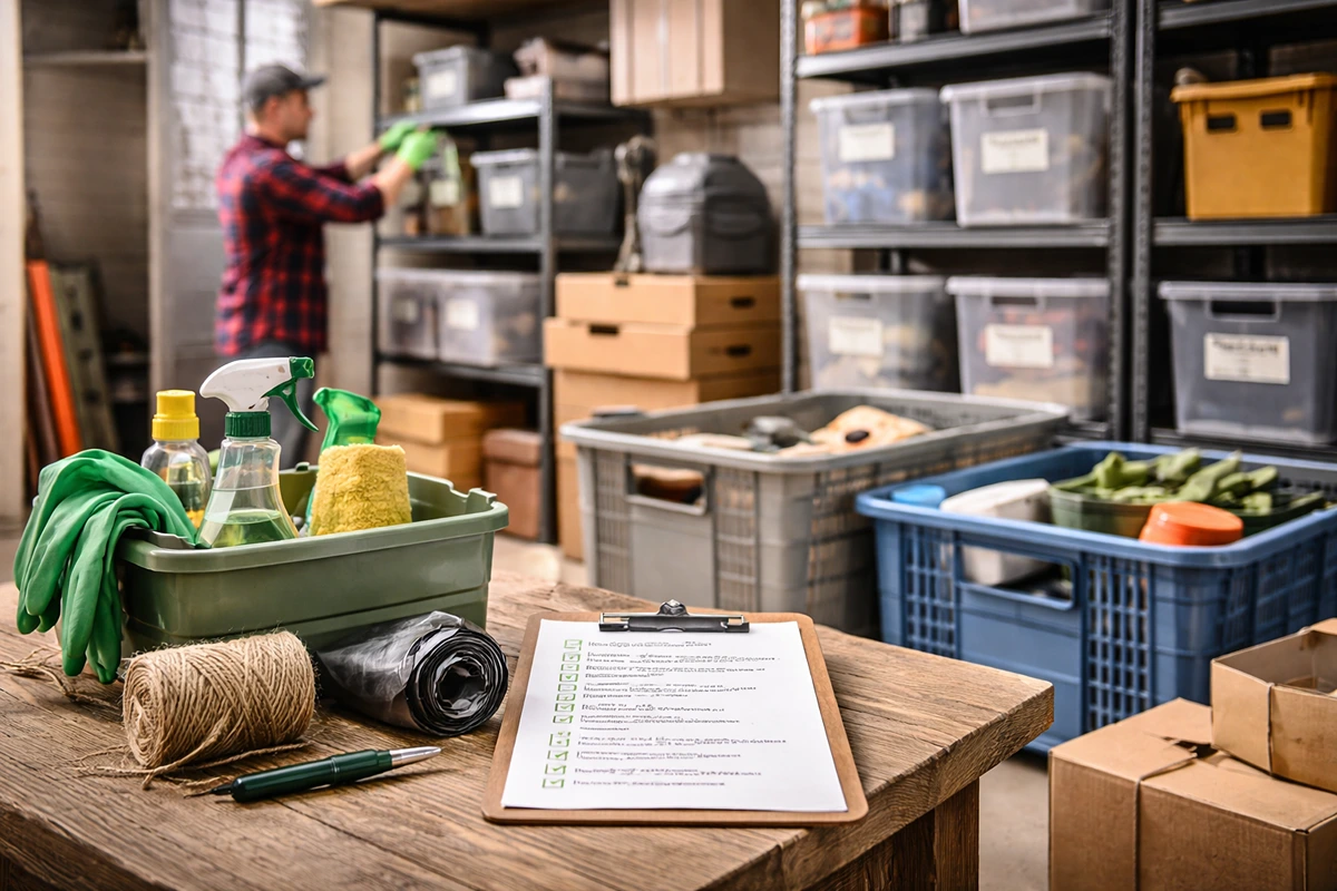 Keller aufräumen und reinigen mit praktischer Checkliste