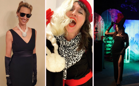 last minute kostüm mit schwarzem kleid karneval