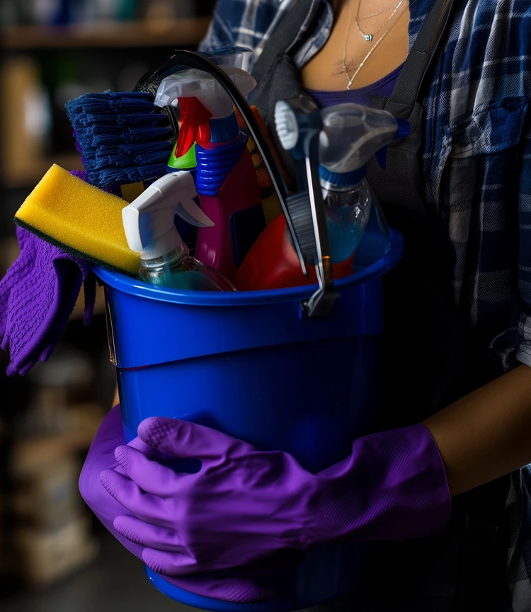 Nach dem Einräumen der gebliebenen Dinge den Keller sauber halten