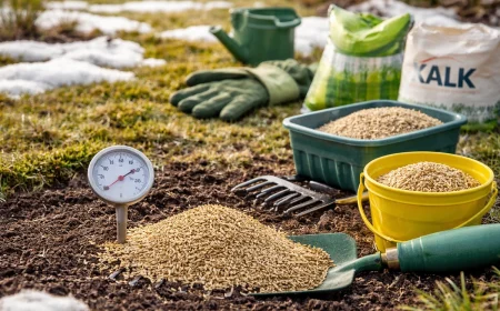 Rasen säen im Februar - Wie Boden- und Lufttemperatur den richtigen Zeitpunkt beeinflussen