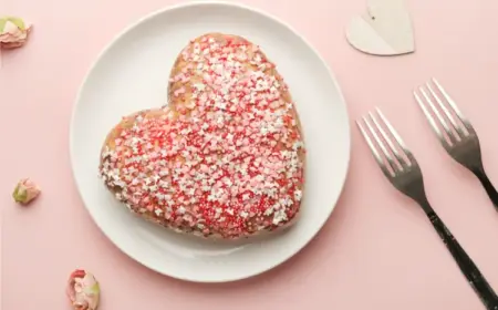 schneller Schokokuchen mit Zuckerguss Valentinstag-Kuchen in Herzform