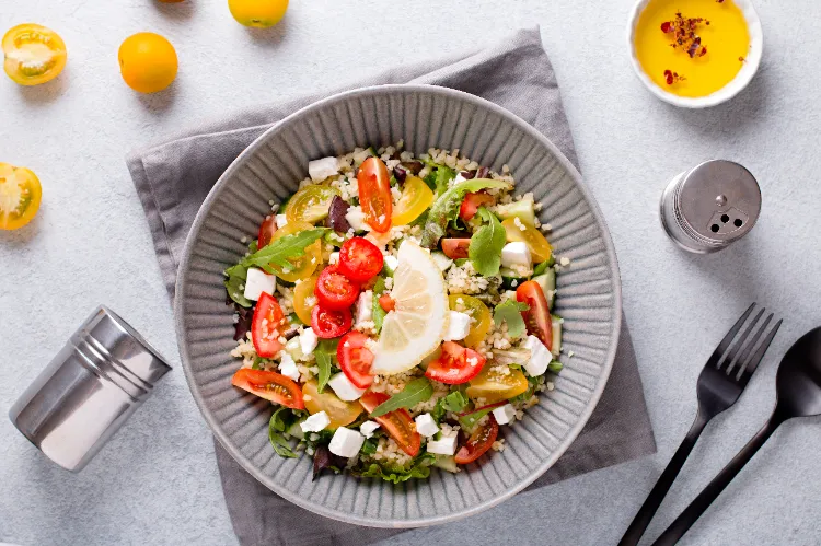 veganer Couscous Salat Rezept Tabbouleh Originalrezept einfach