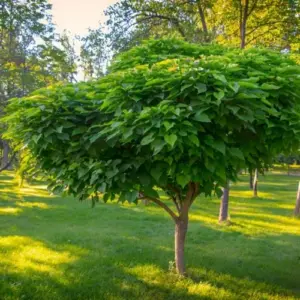 Schirmförmige Bäume als Schattenspender - Kugeltrompetenbaum und andere Kugelbäume