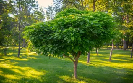 Schirmförmige Bäume als Schattenspender - Kugeltrompetenbaum und andere Kugelbäume