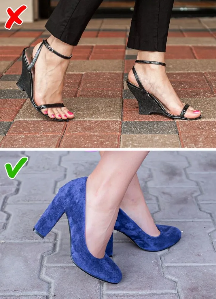 Styling-Fehler, die Ihre Beine optisch kürzer machen - Vermeiden Sie Schuhe mit Knöchelriemen