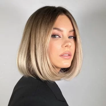 Trendfrisuren für kurze Haare 2023 was ist die Glossy Bob Frisur