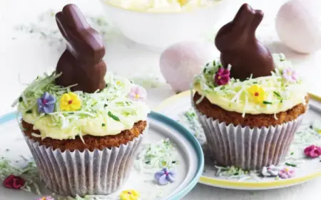 backen zu ostern mit kindern ostern muffins mit sahne topping rezept