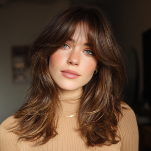 curtain bangs trend herbst