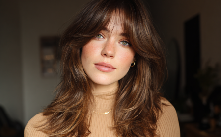 curtain bangs trend herbst