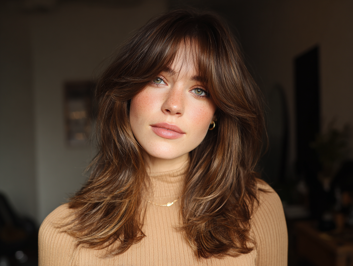 curtain bangs trend herbst