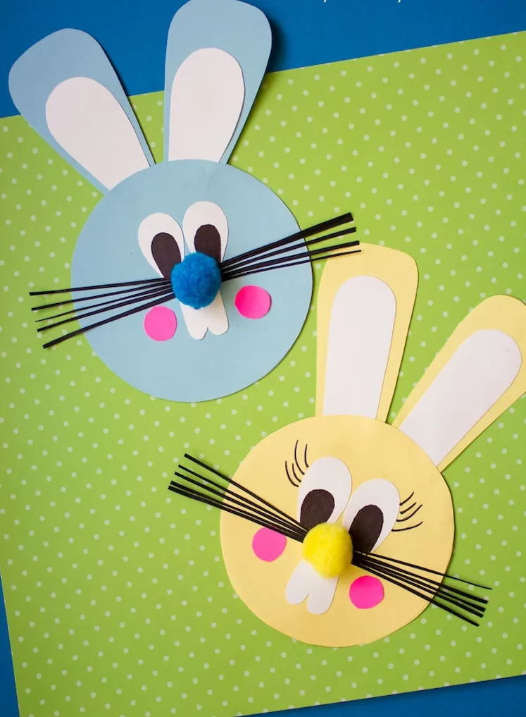 this easy paper easter bunny craft is fun for kids of all ages