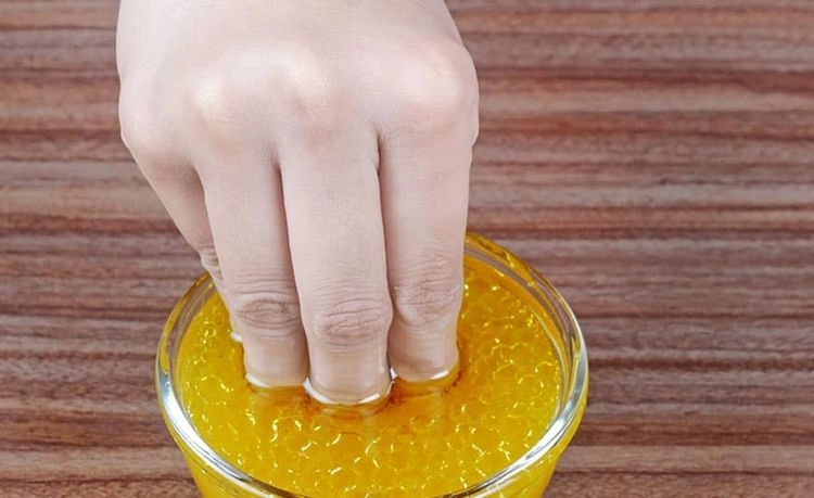 frische orangen für lange fingernägel