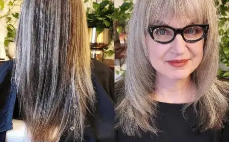 Frisuren-Trends im Frühling 2023 - dünnes Haar und Brille