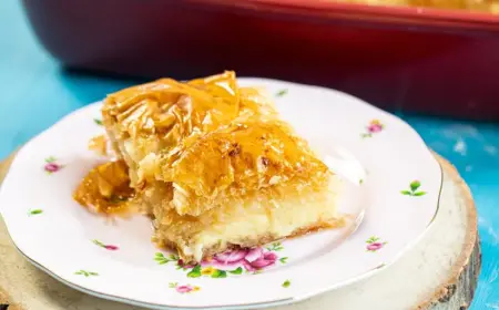 galaktoboureko vegan rezept griechische desserts mit phyloteig