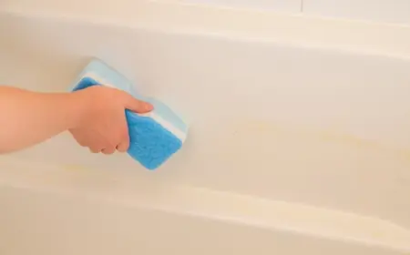 Gelbe Flecken in der Badewanne entfernen