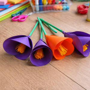 krokusse basteln kreative bastelideen