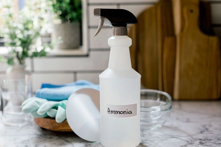 let the tiles and grout shine with ammonia