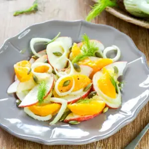 leichte Salate zum Abnehmen Fenchelsalat mit Orangen Rezept