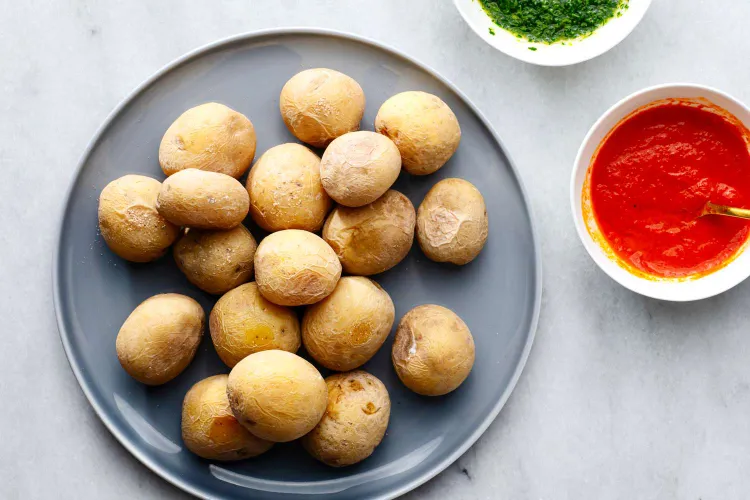 rezept kanarische kartoffeln mit salzkruste schnelle vorspeisen rezepte