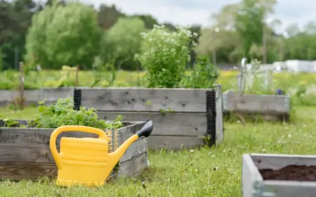 sich die gartenarbeit erleichtern und hochbeete aus naturmaterialien im garten anlegen