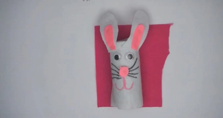 you can make a rabbit out of a toilet paper roll