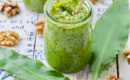 Bärlauchpesto mit Walnüssen selber machen schnelles Rezept
