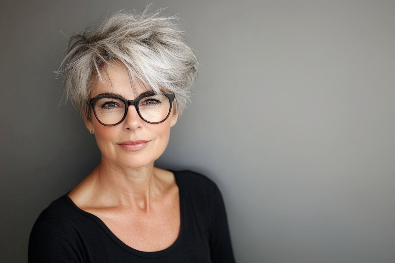 pflegeleichte kurzhaarfrisuren für frauen ab 50 freche stufenschnitte, die kein styling brauchen