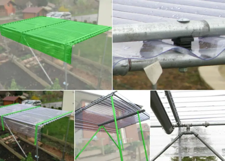 Tomatenhaus selber bauen - Anleitung für das Dach aus Kunststoff
